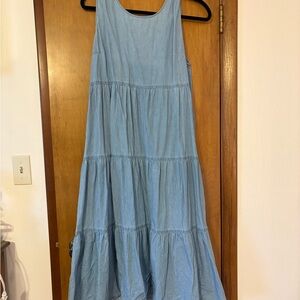 New Directions Sky Blue Sleeveless Dress